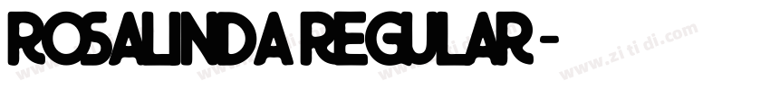 Rosalinda Regular字体转换